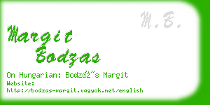 margit bodzas business card